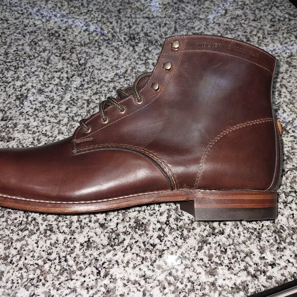 Wolverine 1000 Mile Boots Brown Pull-up size 12 EEE - Picture 8 of 9